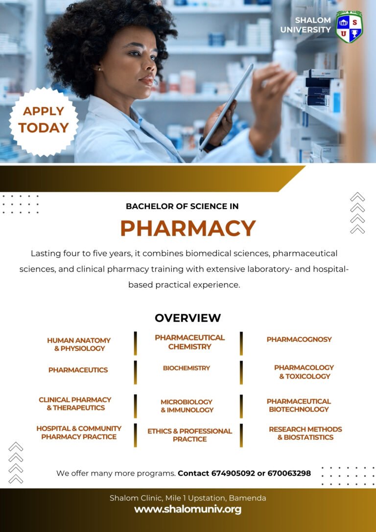 Bachelor of Pharmacy Shalom University