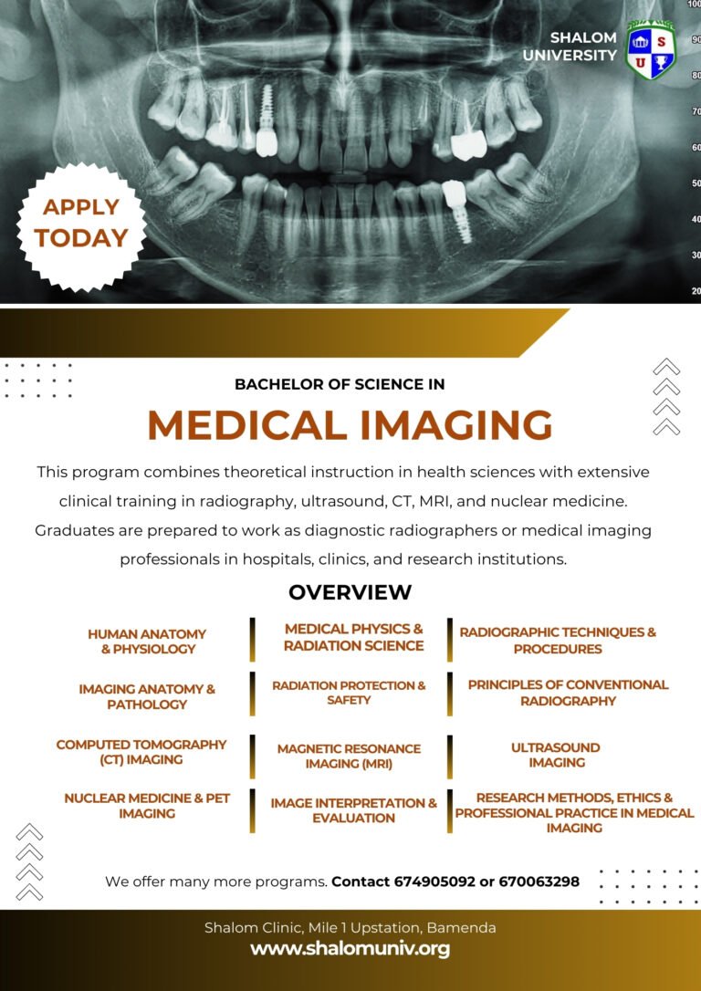Bachelor of Science in Medical Imaging | Shalom University