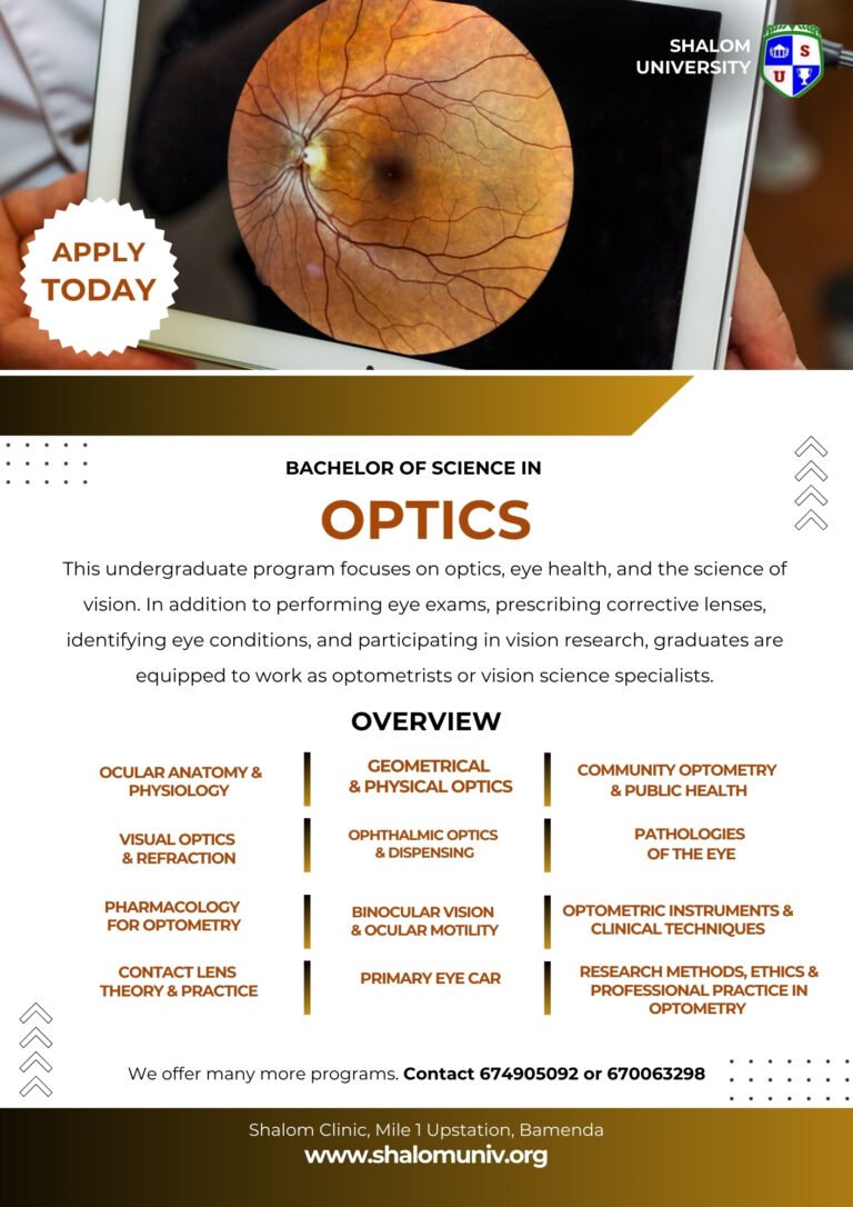 Bachelor of Science in Optometry & Vision Science