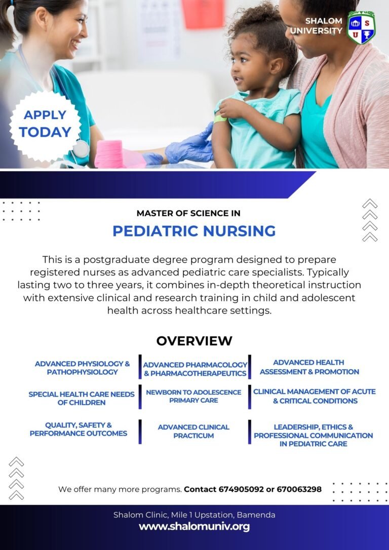 Master of Science in Pediatric Nursing