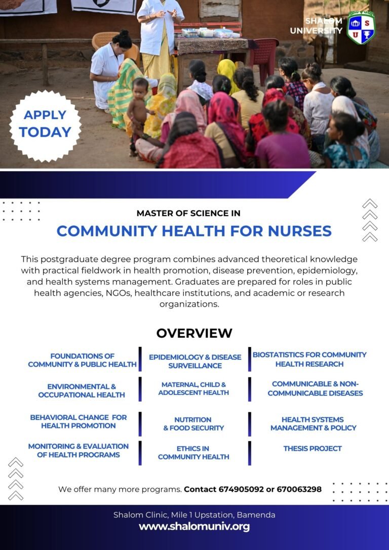 Master of Science (MSc) in Community Health Nursing