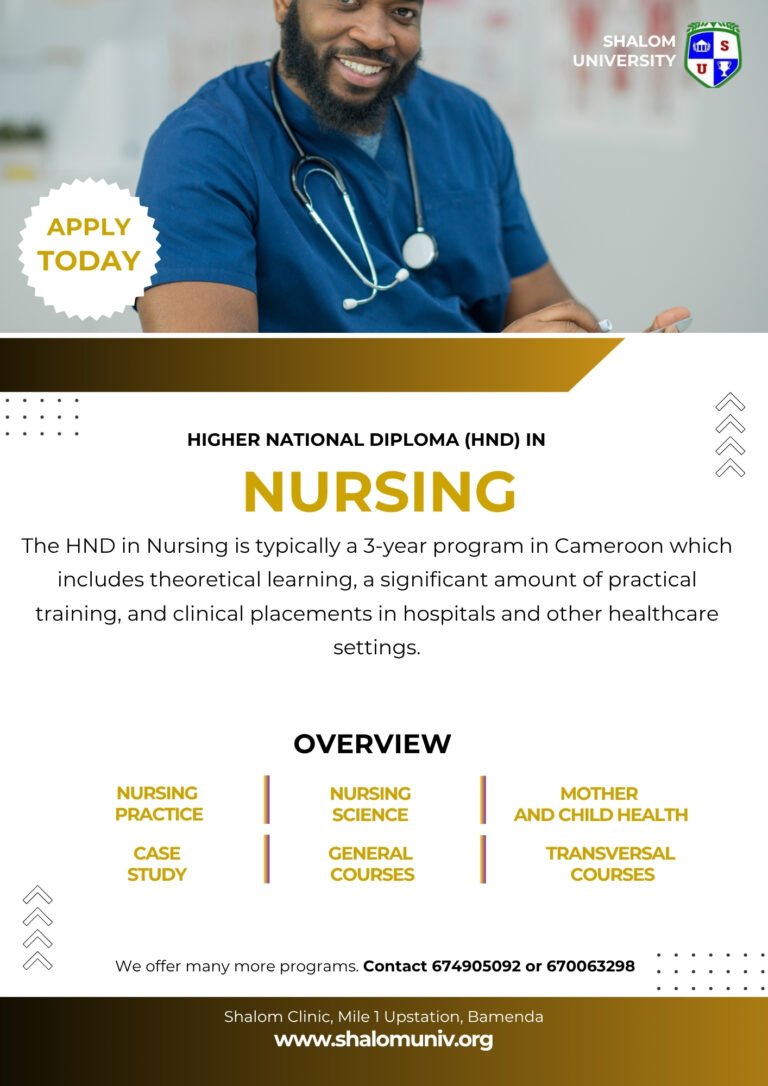 HND in NURSING (NUS) Cameroon