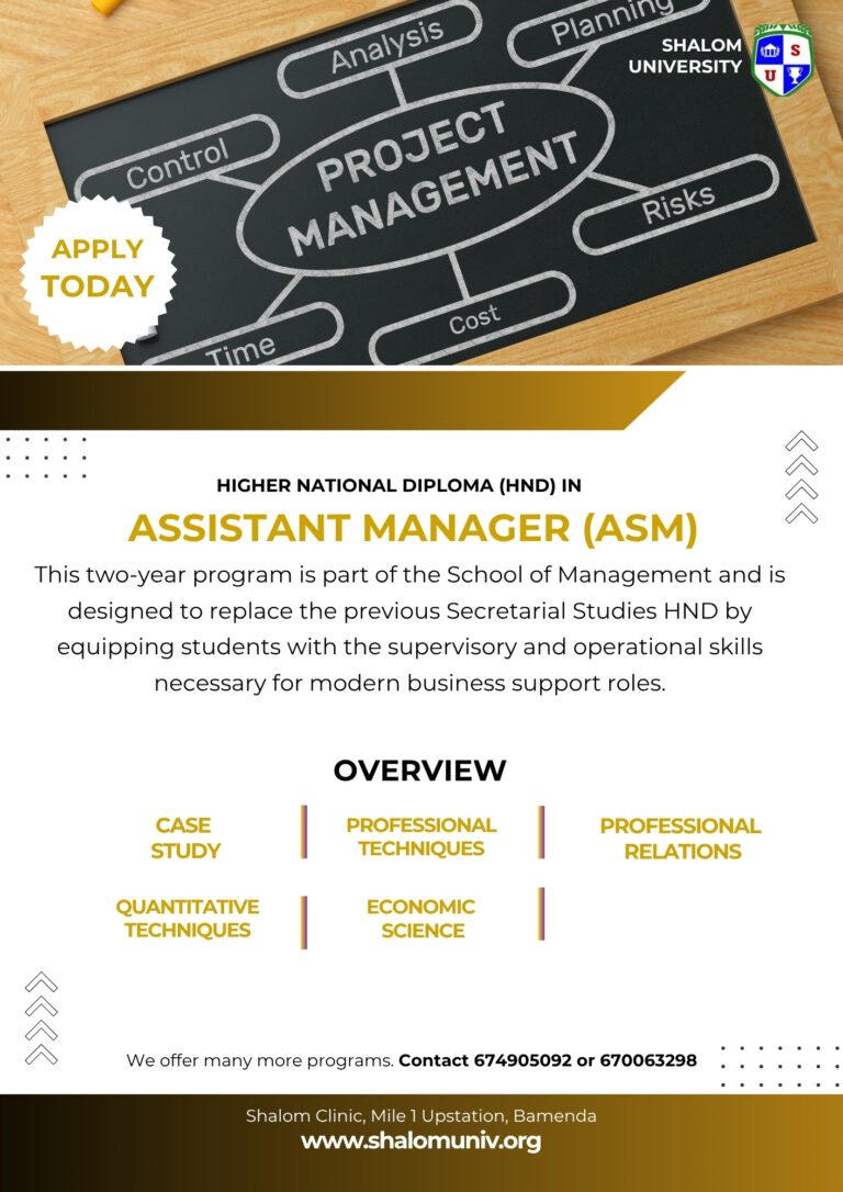 HND in Assistant Manager