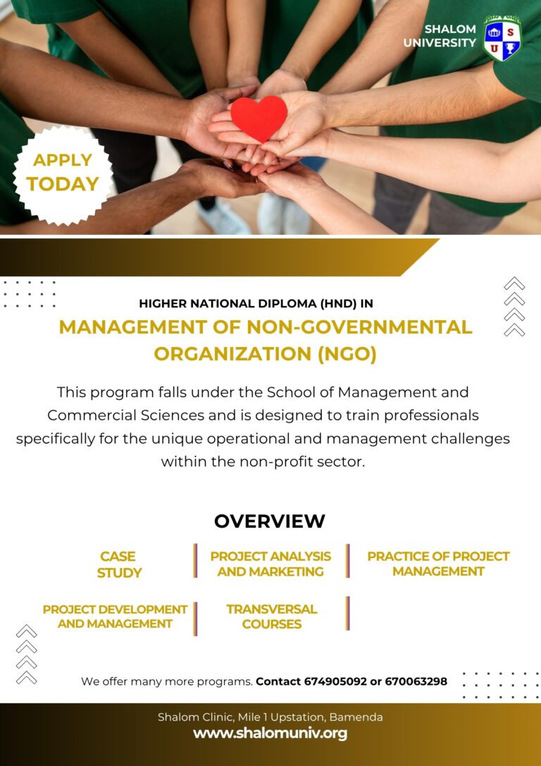 HND in Management of Non-Governmental Organizations