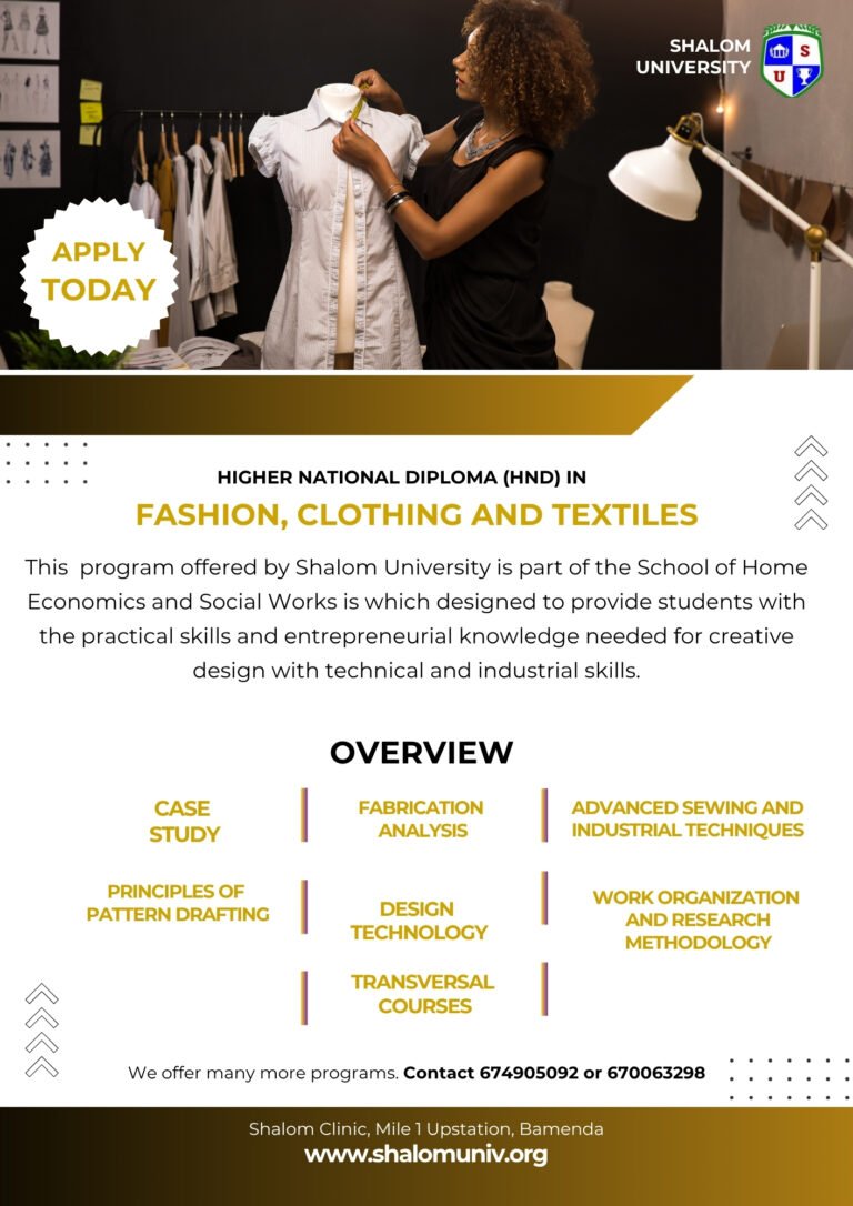 HND in Fashion, Clothing and Textiles