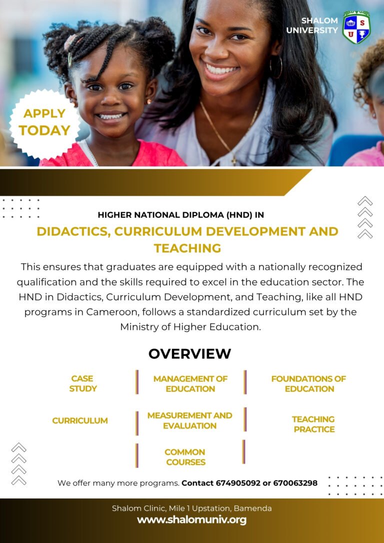HND in Didactics, Curriculum Development and Teaching