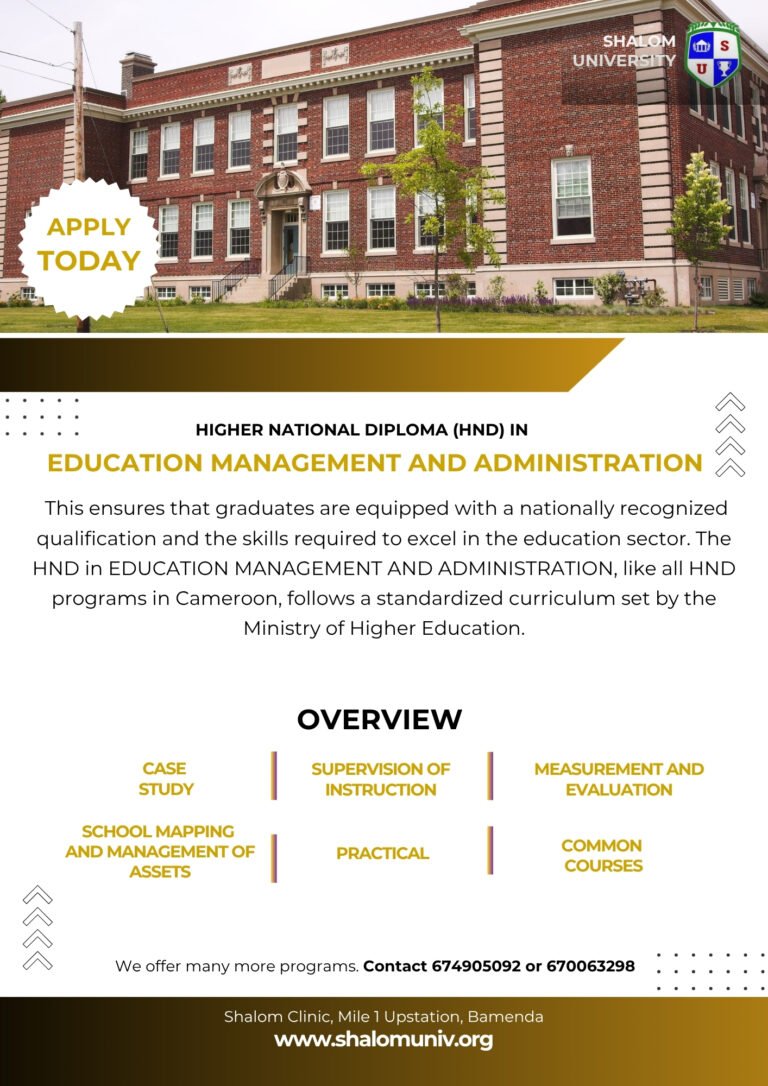 HND in Education Management and Administration