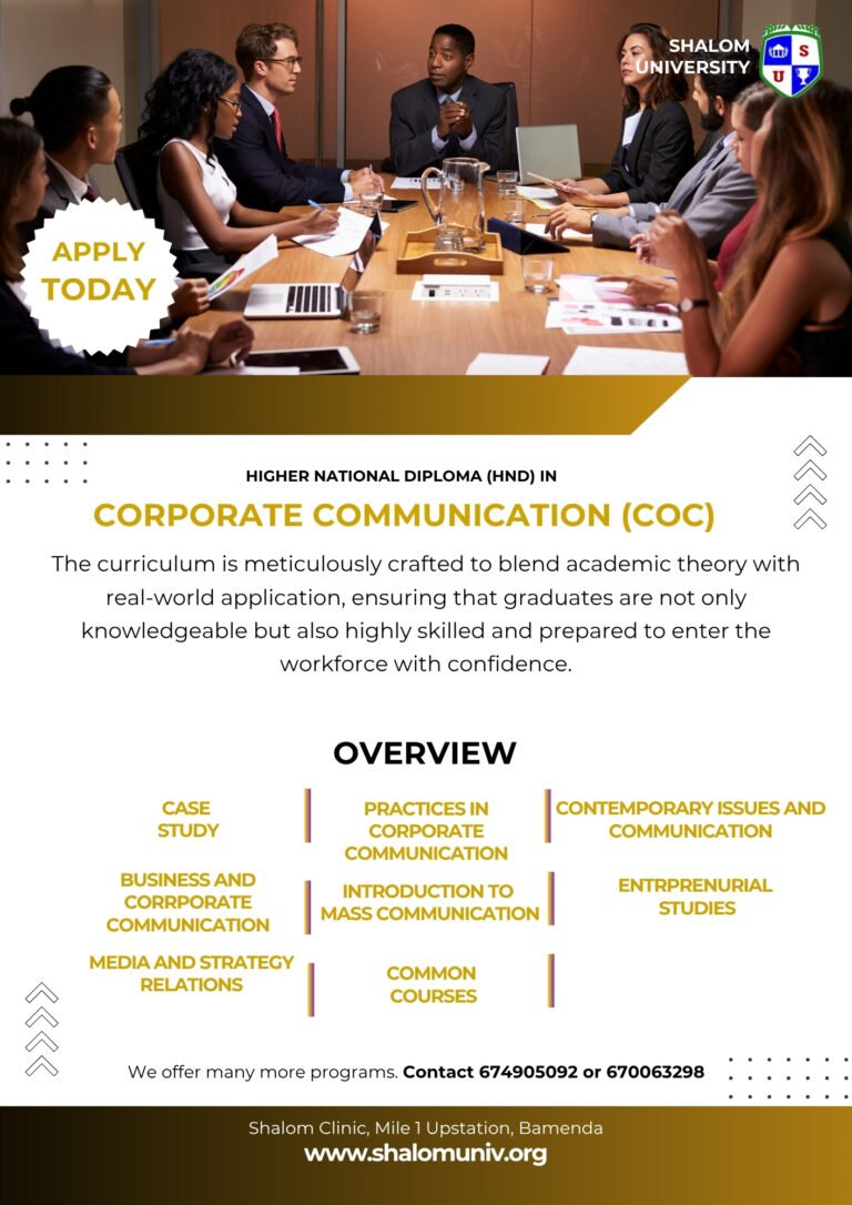 HND in Corporate Communication