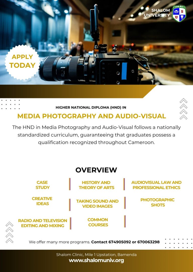 HND in Media Photography and Audio-Visual