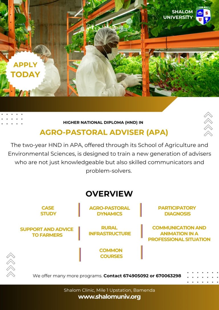 HND in Agro-Pastoral Adviser