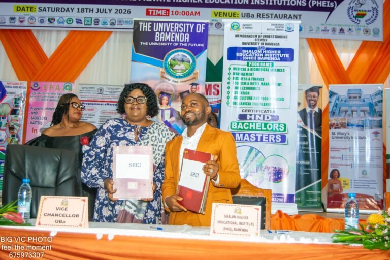 Shalom University Seals Historic Memorandum of Understanding with the University of Bamenda